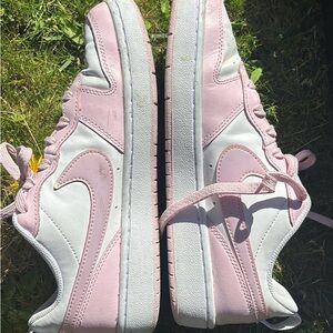 Pink and White Airforce 1s